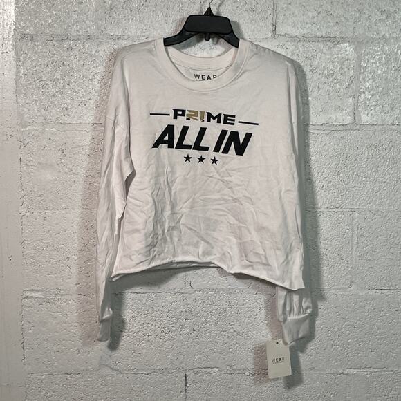 Coach Prime, All in, Long sleeve tee, CU buffs white  small - Picture 1 of 6